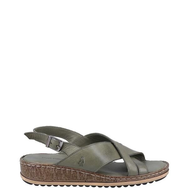 ハッシュパピー レディース シューズ サンダル Hush Puppies Elena Cross Over Wedge Sandal Olive オリーブ