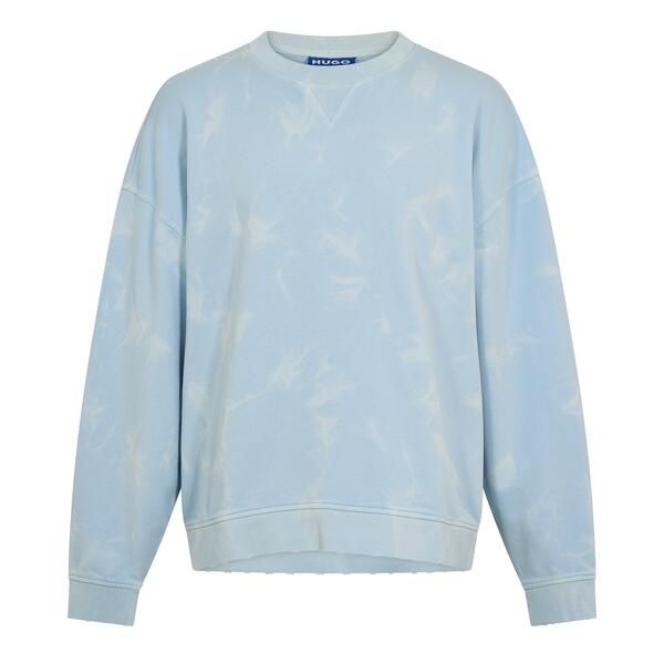 フューゴ メンズ アウター パーカー・スウェット シャツ Hugo Mens Nustroyoshort Sleeve Crew Sweatshirt Open Blue ブルー