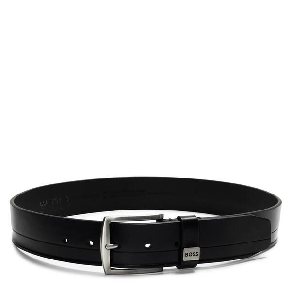 ボス メンズ アクセサリー ベルト レザー Boss Mensaltrio Leather Belt Black ブラック