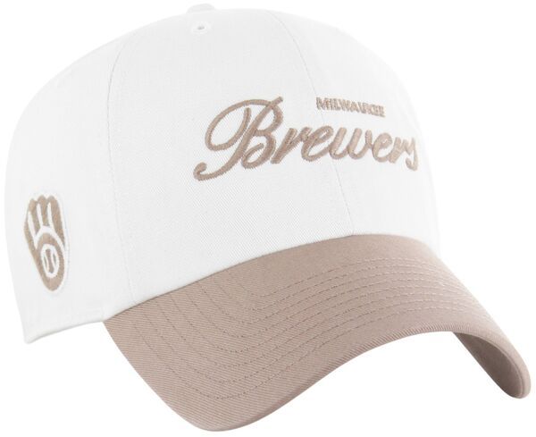フォーティーセブン レディース アクセサリー 帽子 47 Adult Milwaukee Brewers White 2Tone Foundation Clean Up Adjustable Hat NoColor ホワイト