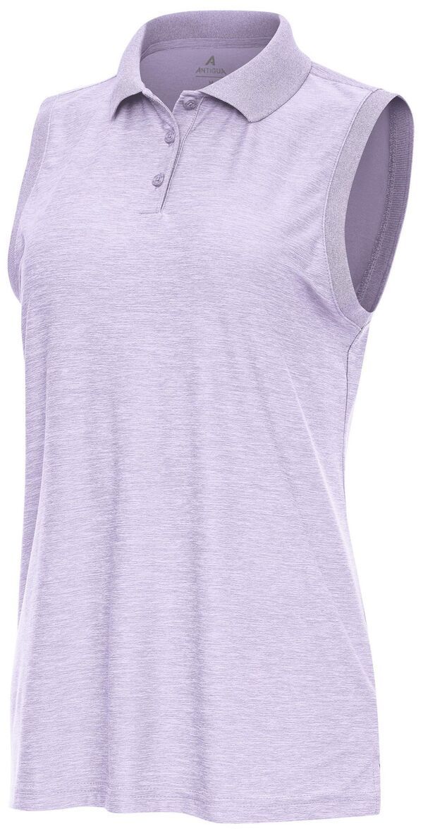 アンティグア レディース トップス ポロシャツ ノースリーブ キャップ Antigua Womens Recap Sleeveless Golf Polo Lilac ライラック
