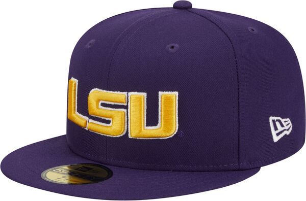 ニューエラ メンズ アクセサリー 帽子 New Era Mens LSU Tigers Purple 59Fifty Fitted Hat NoColor パープル