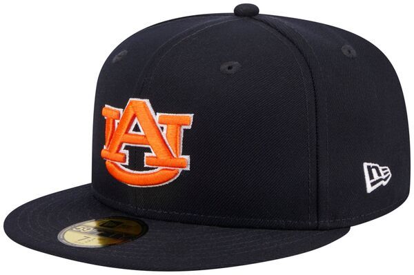 ニューエラ レディース アクセサリー 帽子 New Era Mens Auburn Tigers Navy 59Fifty Fitted Hat NoColor ネイビー