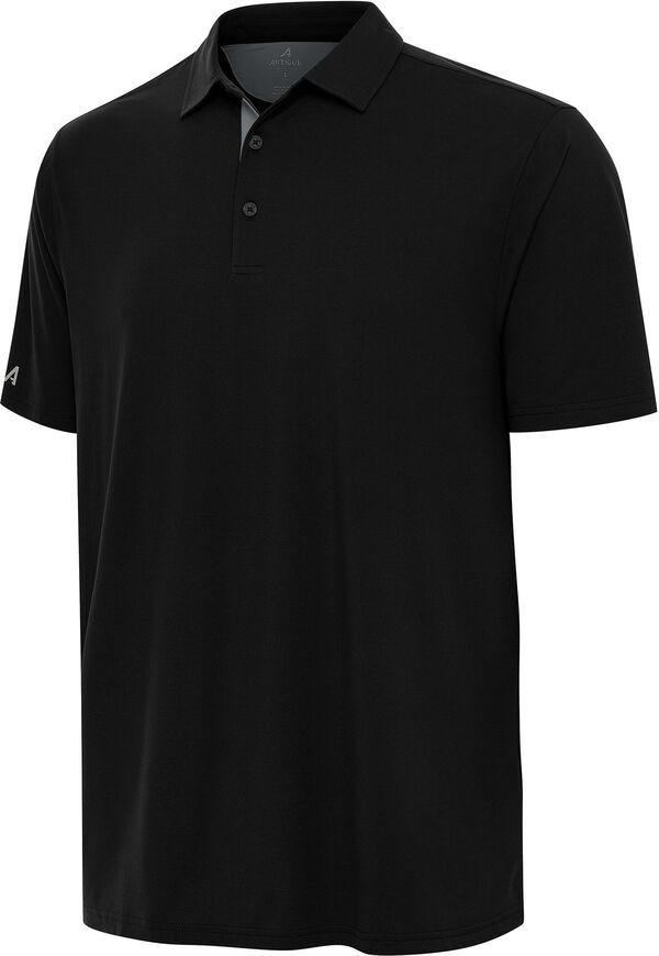 アンティグア メンズ トップス ポロシャツ Antigua Mens Era Solid Golf Polo BlackGrey ブラック