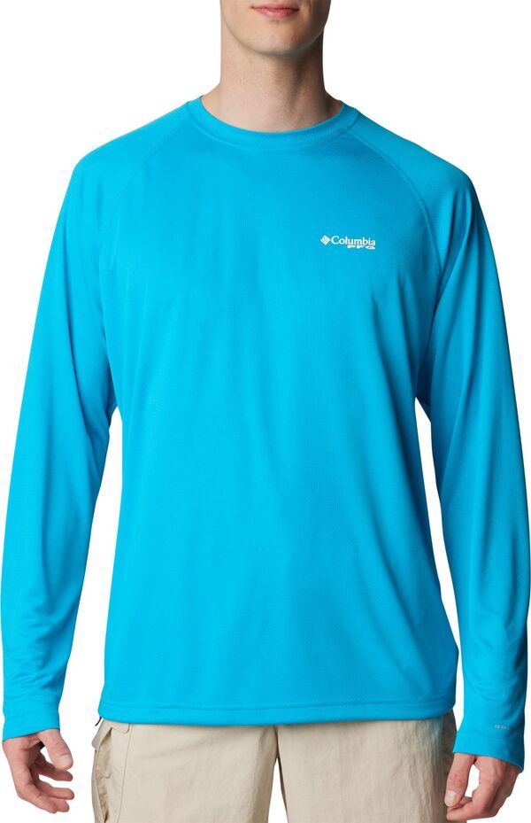 コロンビア メンズ トップス シャツ Columbia Mens PFG Solar Stream Long Sleeve Shirt Ocean Blue ブルー