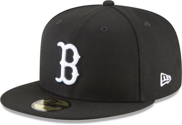 ニューエラ メンズ アクセサリー 帽子 New Era Mens Boston Red Sox Black 59Fifty Fitted Hat NoColor ブラック