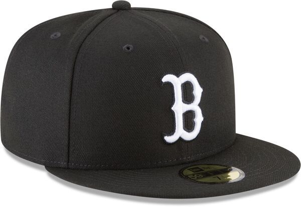 ニューエラ メンズ アクセサリー 帽子 New Era Mens Boston Red Sox Black 59Fifty Fitted Hat NoColor ブラック