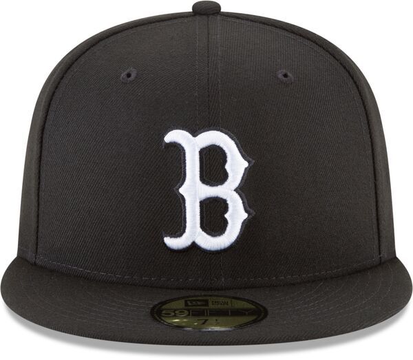 ニューエラ メンズ アクセサリー 帽子 New Era Mens Boston Red Sox Black 59Fifty Fitted Hat NoColor ブラック