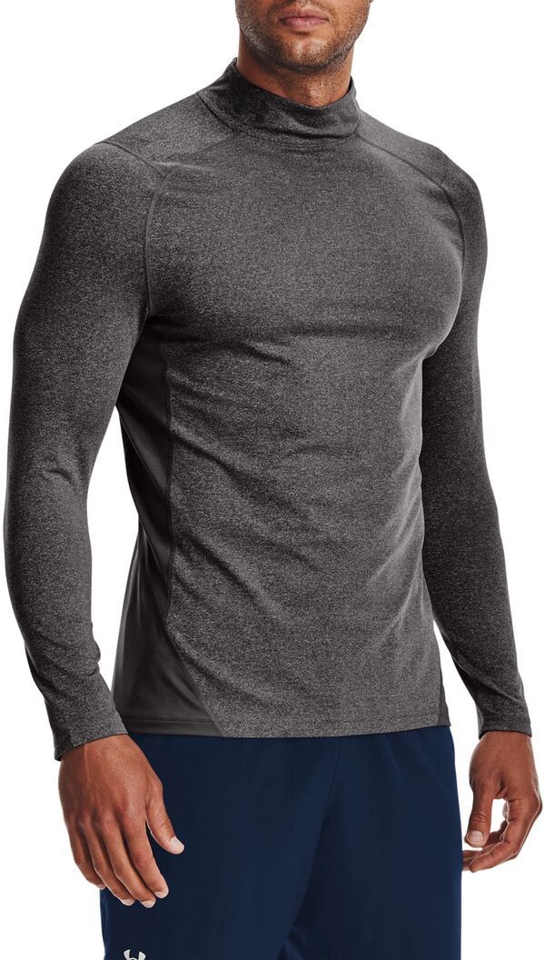 アンダーアーマー メンズ トップス シャツ Under Armour Mens ColdGearmour Fitted Mock Charcoal HeatherBlack ブラック