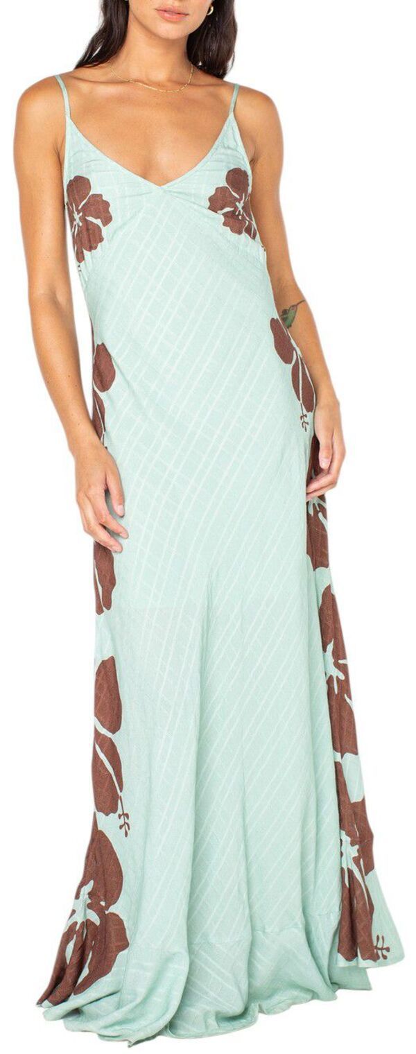 ロキシー レディース トップス ワンピース マキシ Roxy Womens Lost Paradise Maxi Dress Cameo Green グリーン