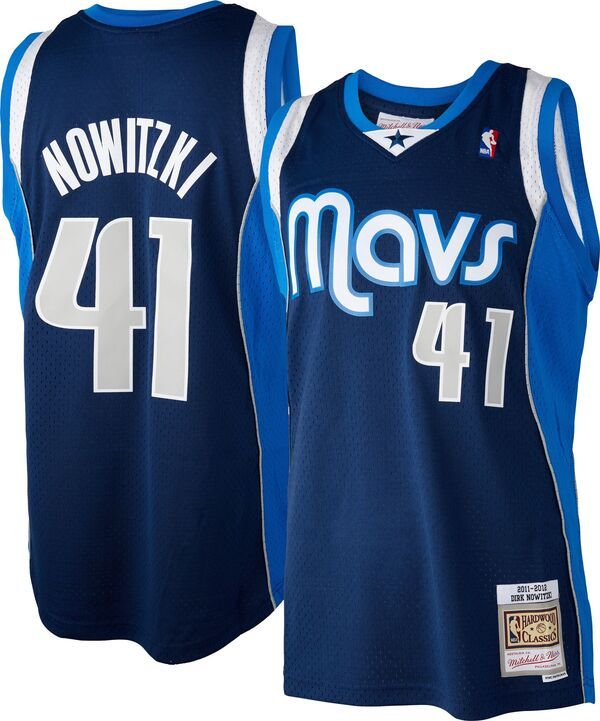 ミッチェルネス レディース トップス シャツ ジャージー Mitchell Ness Mens 2011 Dallas Mavericks Dirk Nowitzki 41 Blue Hardwood Classicswingman Jersey NoColo