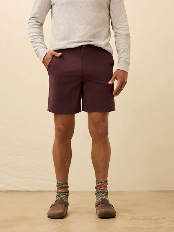 ファレティ メンズ ボトムス ハーフパンツ・ショーツ ショートパンツ Faherty Mens All Day Shorts 20 7 Mountain Burgundy バーガンディ