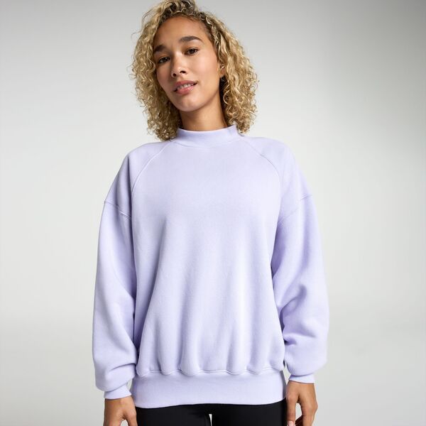 DSG レディース アウター パーカー・スウェット クルーネック フリース DSG Womens Classic Fleece Crew Neck Light Purple パープル