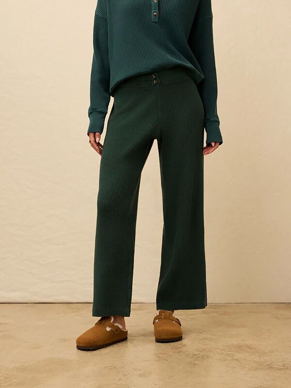 ファレティ レディース ボトムス カジュアルパンツ Faherty Womens Apres Waffle Pantseamoss