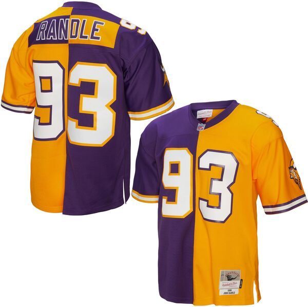 ミッチェルネス メンズ トップス シャツ ジャージー Mitchell Ness Mens Minnesota Vikings John Randle 93 1998 Splithrowback Jersey NoColor