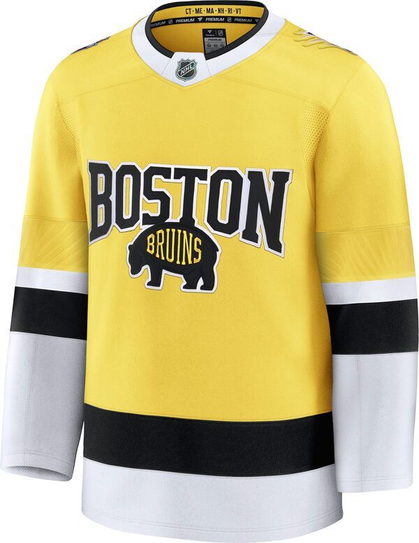 ファナティクス メンズ トップス シャツ ジャージー Fanatics NHL Adult Boston Bruinstadium Series 2026 Yellow Premier Jersey NoColor イエロー