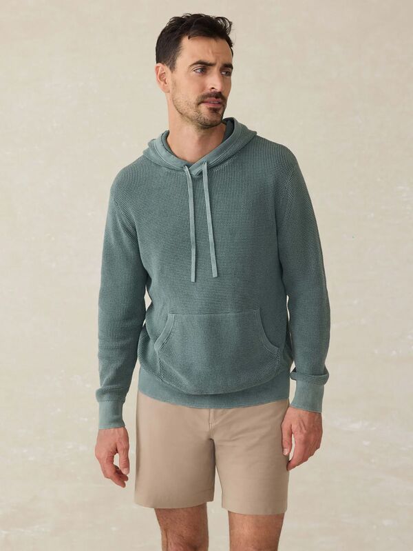 ファレティ メンズ アウター パーカー・スウェット セーター Faherty Mensunwashed Sweater Hoodie Mountain Olive オリーブ