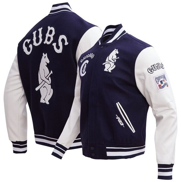 プロスタンダード メンズ アウター ジャケット・ブルゾン Pro Standard Mens Chicago Cubs Navy Retro Classic Jacket NoColor ネイビー