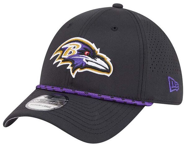 ニューエラ メンズ アクセサリー 帽子 New Eradult Baltimore Ravens Black Perfect 39Thirty Stretch Fit Hat NoColor ブラック