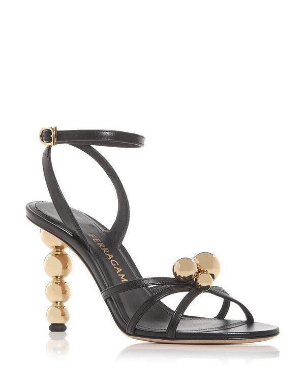 フェラガモ レディース シューズ サンダル FERRAGAMO Womens Karina Sphere Sandals Nero