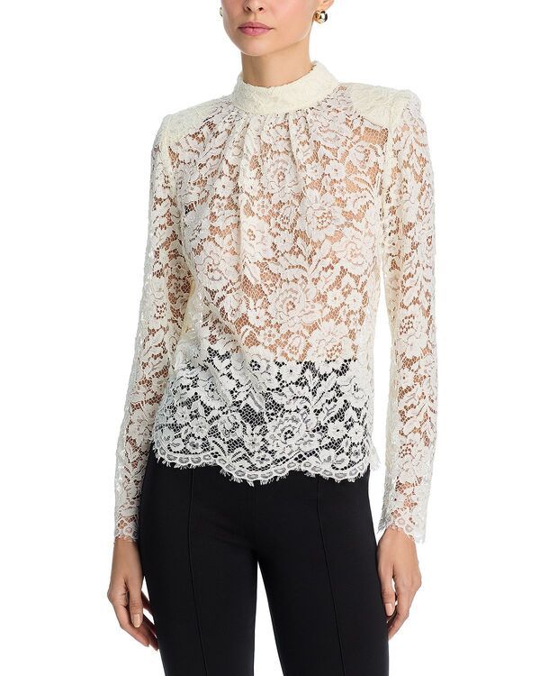 ワイフ レディース トップス シャツ レース WAYF Dolly Lace Top Ivory アイボリー