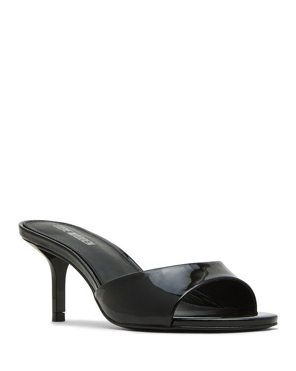 スティーブ マデン レディース シューズ サンダル STEVE MADDEN Womens Kendrix Sandals Black Leather ブラック