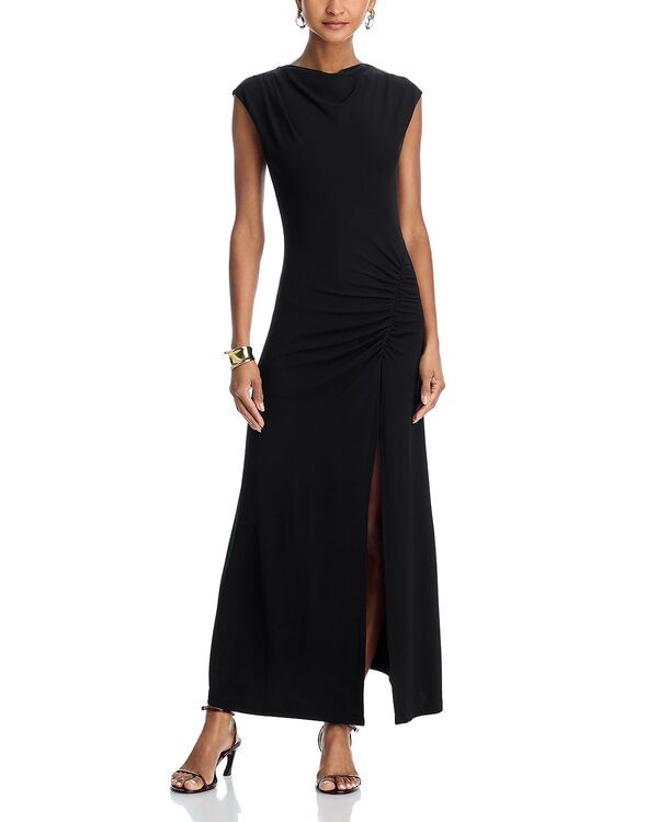 ワイフ レディース トップス ワンピース ギャザー ニット WAYF Rachel Ruched Knit Dress Black ブラック 18,186円