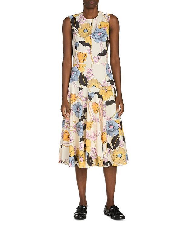マルニ レディース トップス ワンピース ミディ ノースリーブ Marni Sleeveless Midi Dress Bone 135,400円