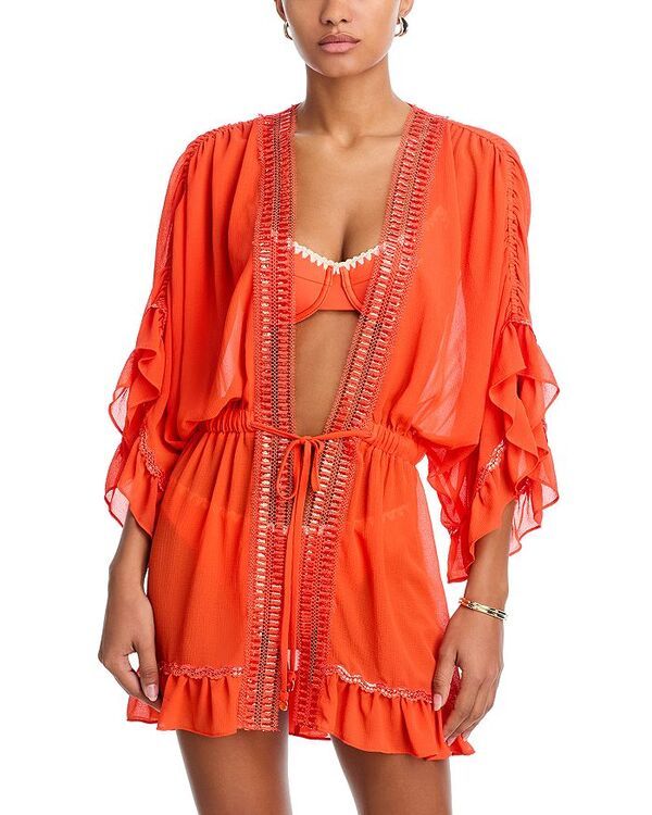 レイミー ブルック レディース トップス ワンピース Ramy Brook Pietro CoverUp Dress Vivid Orange オレンジ
