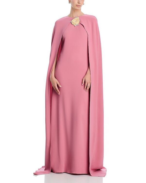 オスカー デ ラ レンタ レディース トップス シャツ ドレープ シルク Oscar de la Renta Draped Sleeved Silk Blend Caftan Dress Antique Rose