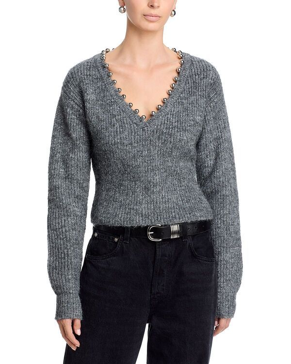 ブランクニューヨーク レディース アウター ニット・セーター トール BLANKNYC Silver Lining Metallic Trim Sweater Silver Lining シルバー