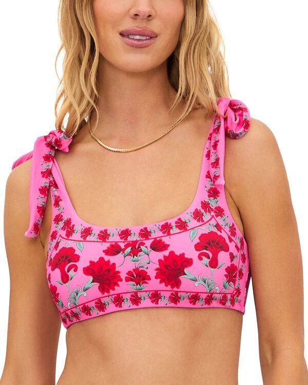 ビーチライオット レディース 水着 トップのみ Beach Riot Avalon Bralette Bikini Top Redwood Floral