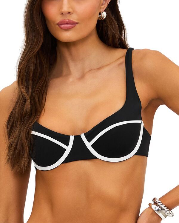 ビーチライオット レディース 水着 トップのみ Beach Riot Lulunderwire Bikini Top Bandana Black ブラック