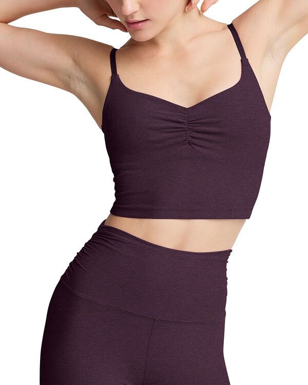 ビヨンドヨガ レディース トップス タンクトップ クロップド Beyond Yoga Raise the Barre Cropped Tank Top Eggplant