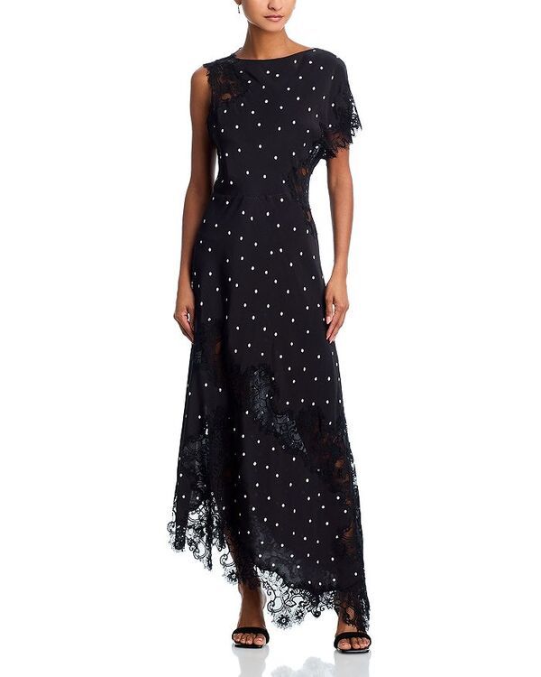 エーエルシー レディース トップス ワンピース アシンメトリー ALC Alessiasymmetric Dress BlackCream クリーム