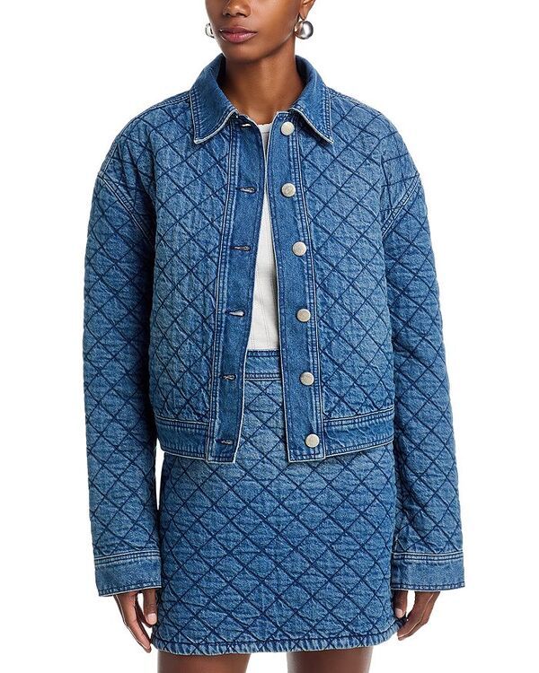 ファーム レディース アウター ジャケット・ブルゾン キルティング デニム FARM Rio Quiltedenim Jacket Denim デニム