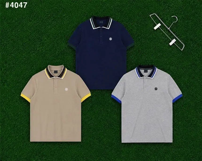 ジーフォア メンズ オープン カラー 半袖 カラーTシャツ