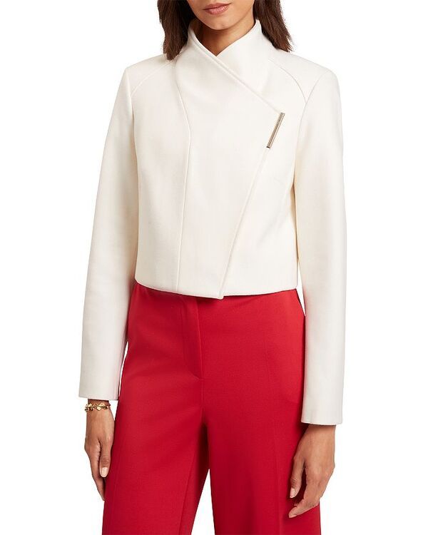 テッドベーカー レディース アウター ジャケット・ブルゾン ウール Ted Bakerosecee Wool Blend Wrap Jacket Ivory アイボリー