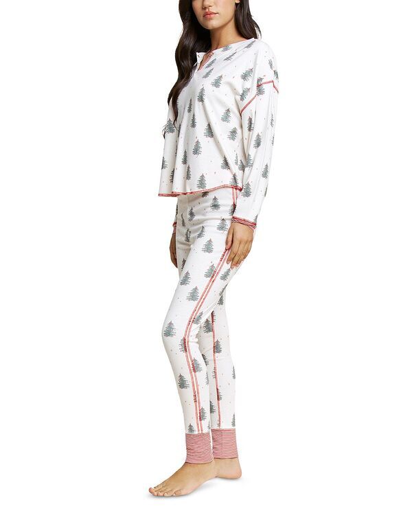ハニーデュー インティメッツ レディース アウター パーカー・スウェット Honeydew Back in Bed Pajama Set Ivory Trees アイボリー