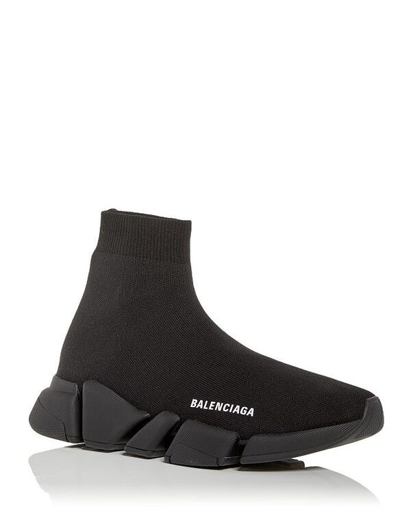 バレンシアガ メンズ シューズ スニーカー ニット Balenciaga Mens Speed 20 Knit High Top Sneakers Noir