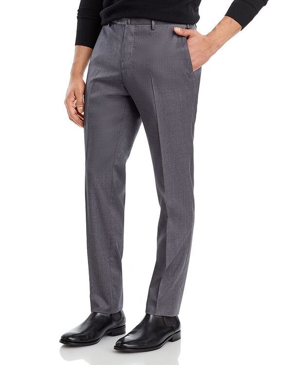 PT トリノ メンズ ボトムス カジュアルパンツ スリムフィット パンツ ウール PT Torino Slim Fit Flat Front Wool Trousers 230