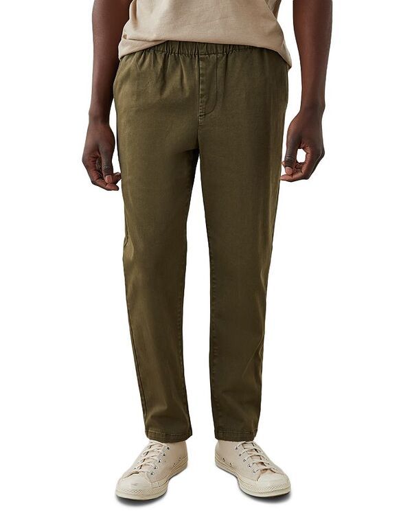 レイルズ メンズ ボトムス カジュアルパンツ スリムフィット パンツ Rails Julian Slim Fit Drawstring Pants Moss