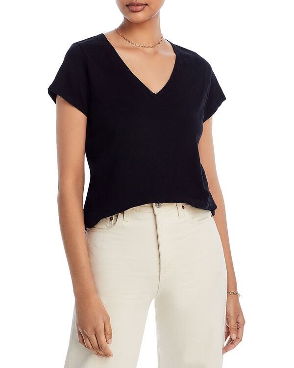 ヴェルヴェットバイグラハムスペンサー レディース トップス Tシャツ Vネック Velvet by Graham Spencer Jilian VNeck Tee Black ブラック