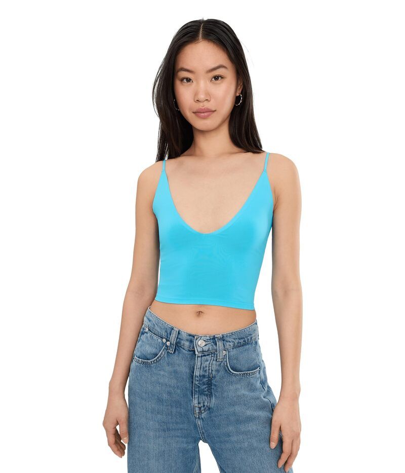 フリーピープル レディース トップス シャツ Free People Round Two Skinny Strap Tropical Blue ブルー
