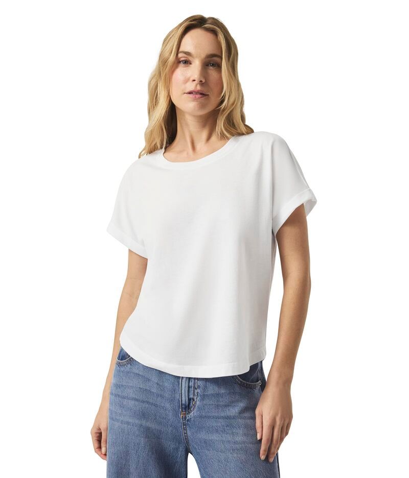 スプレンディット レディース トップス シャツ Splendid Skye Short Sleeve Tee White ホワイト