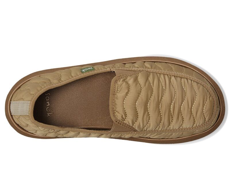 サヌーク メンズ シューズ スニーカー キルティング Sanuk Donny Quilted Olive オリーブ