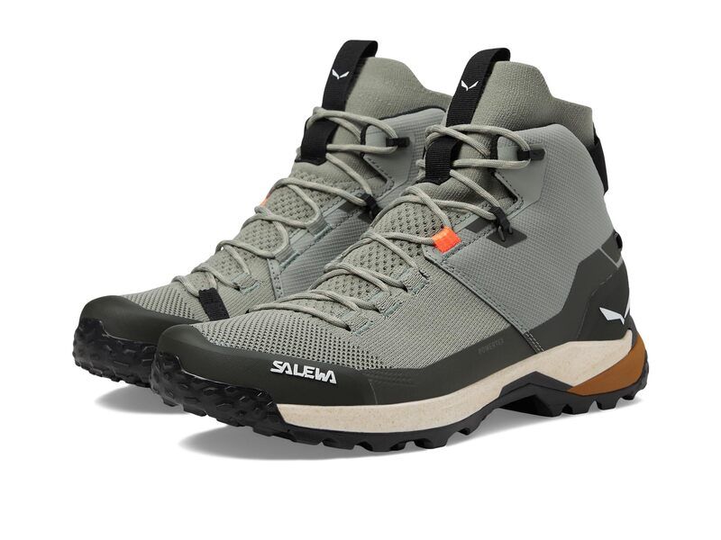 サレワ メンズ シューズ ブーツ・レインブーツ ニット SALEWA Puez Knit Mid PTX ShadowDark Olive オリーブ