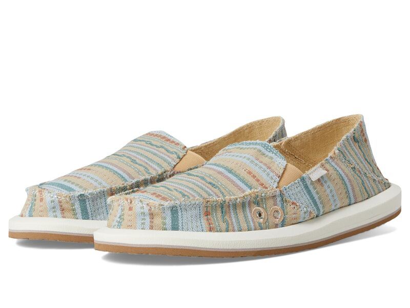 サヌーク レディース シューズ スリッポン・ローファー Sanuk Donna Blanket Pearl Blue パール