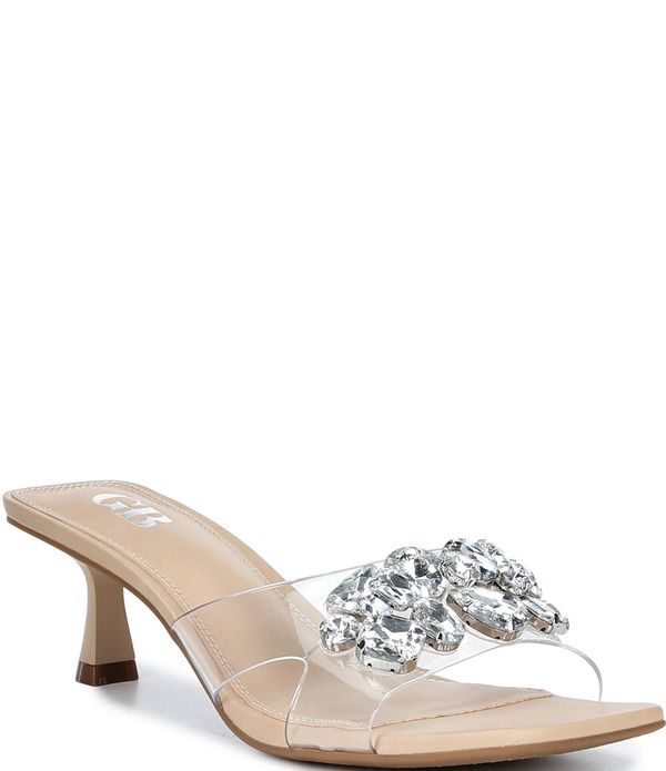ジービー レディース シューズ サンダル GB SeaGlass Jewel Embellished Clear Dressandals Clear
