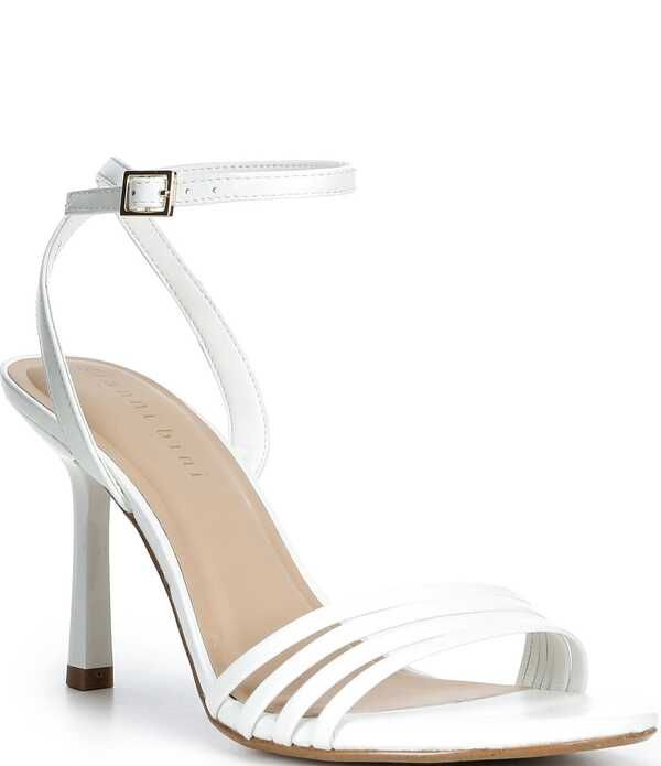 ジャンビニ レディース シューズ サンダル レザー Gianni Bini Dafney Leather Strappy Dressandals White ホワイト